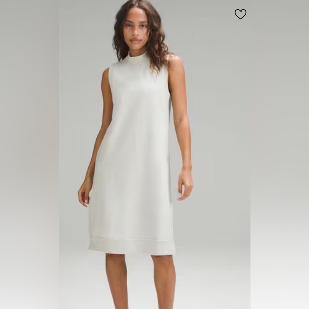Lululemon Sleeveless French Terry Dress size 6 Bone